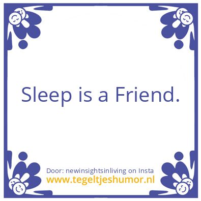 Tegeltje: Discipline is a Friend.