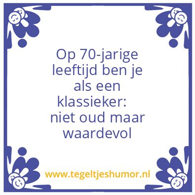 Tegeltje: Klassieker