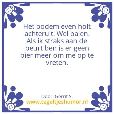 Tegeltje: Ik ben Gerrit.