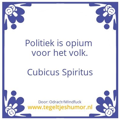 Tegeltje: #Opium