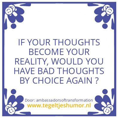 Tegeltje: IN YOUR LIFE