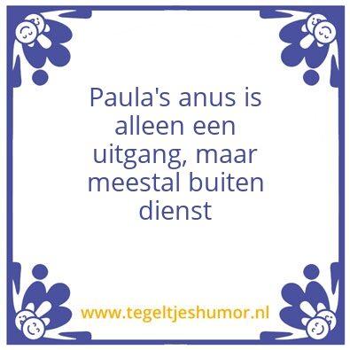 Tegeltje: Loop