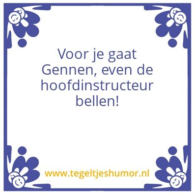 Tegeltje: gennakker
