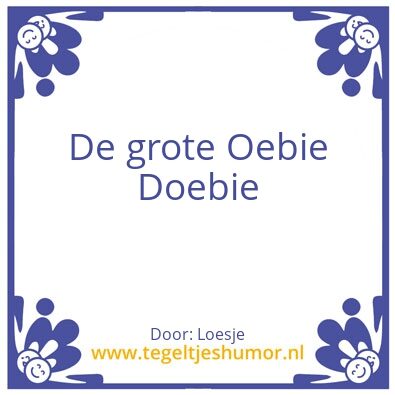 Tegeltje: ASO
