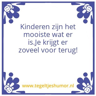 Tegeltje: Kinderen
