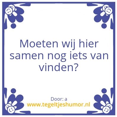 Tegeltje: a