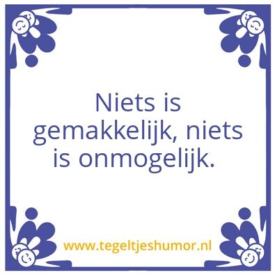 Tegeltje: FLY