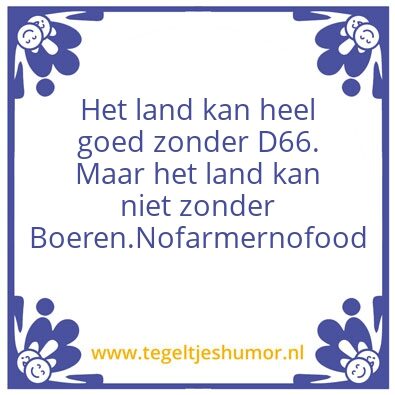 Tegeltje: Farmer