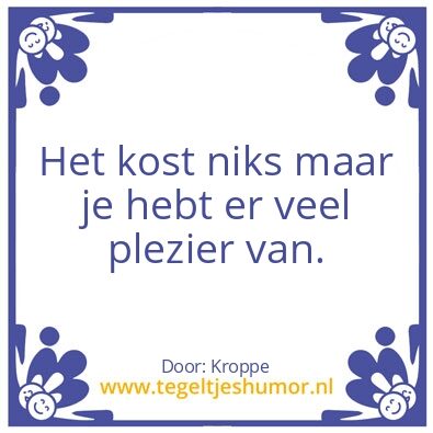 Tegeltje: Rarara…