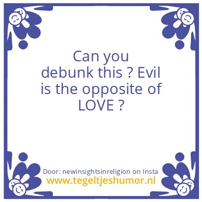 Tegeltje: Debunk This !
