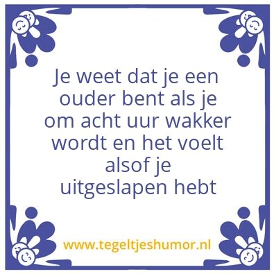 Tegeltje: Ouderschap