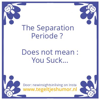 Tegeltje: It sucks…