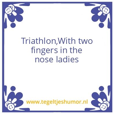 Tegeltje: Triathlon