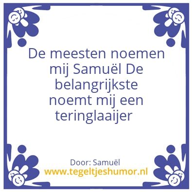 Tegeltje: Teringlaaijer