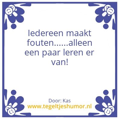Tegeltje: Levenswijsheid