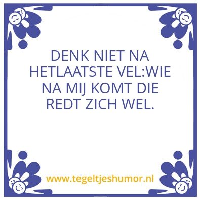 Tegeltje: Herkenbaar