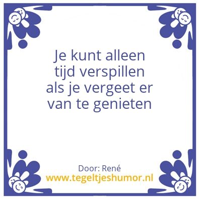 Tegeltje: echt