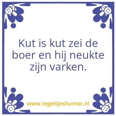 Tegeltje: Boer
