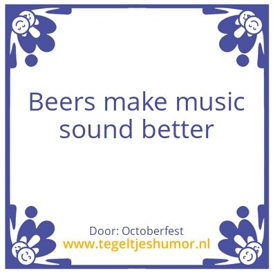 Tegeltje: Octoberfest