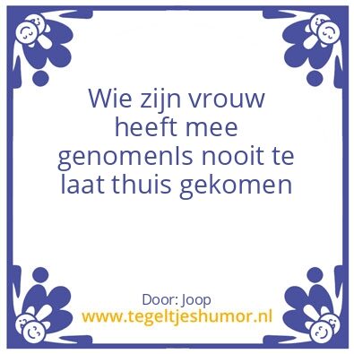 Tegeltje: Uitgaan