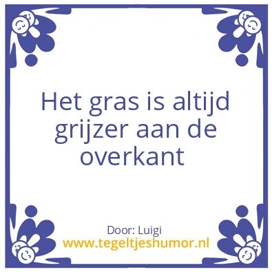 Tegeltje: Gras
