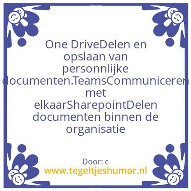 Tegeltje: The Cue