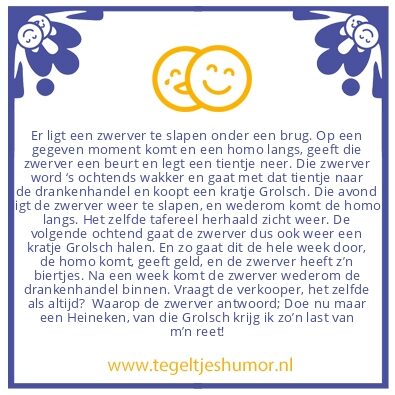 Tegeltje: Zwerver