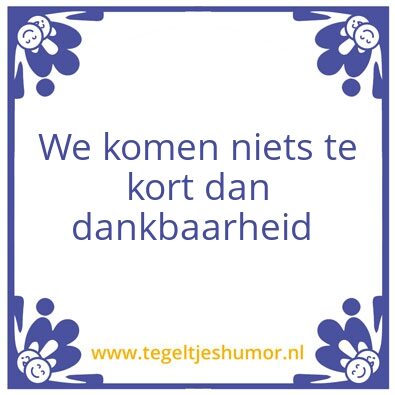 Tegeltje: Tegeltje