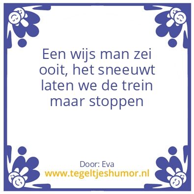 Tegeltje: Een wijs man