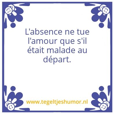 Tegeltje: Lâ€™Amour
