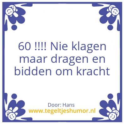 Tegeltje: Anita 60