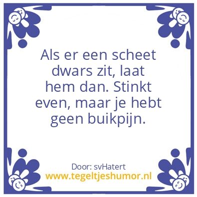Tegeltje: Scheetje