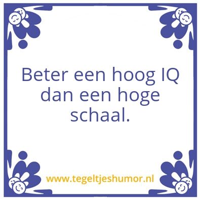 Tegeltje: Niveau