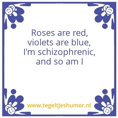 Tegeltje: Me myself and I