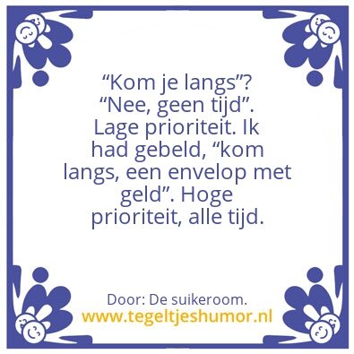 Tegeltje: â€œKom je langsâ€?