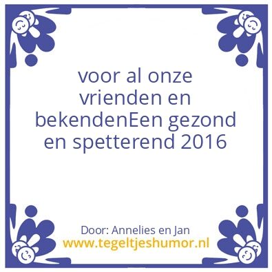 Tegeltje: Nieuwjaar
