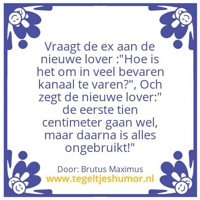 Tegeltje: Venijntje