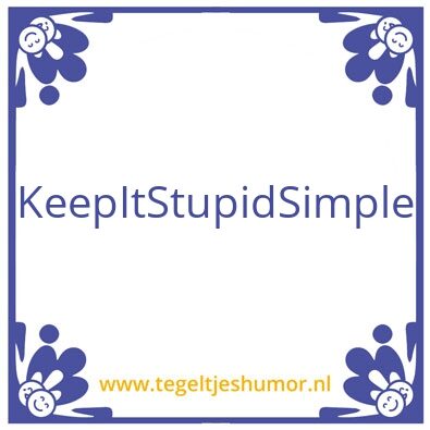 Tegeltje: Kiss