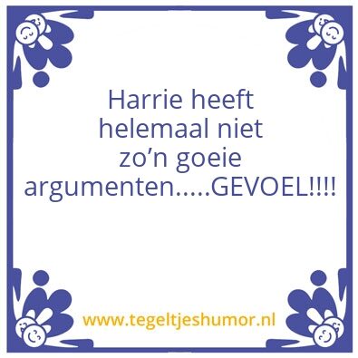 Tegeltje: Gevoel