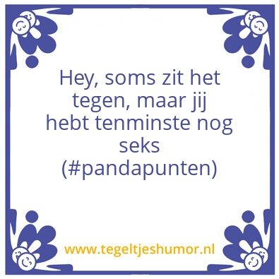 Tegeltje: Pandapunten