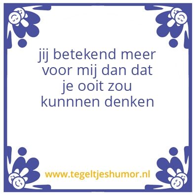 Tegeltje: liefide