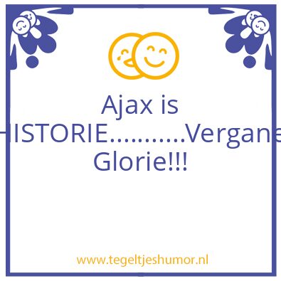 Tegeltje: Ajaks