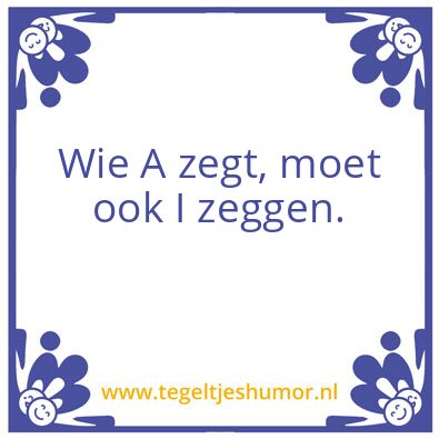 Tegeltje: ai