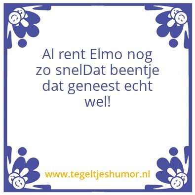 Tegeltje: Fre
