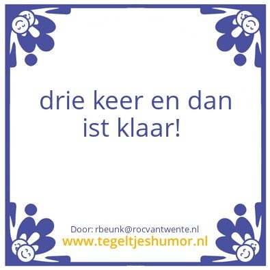 Tegeltje: tegel 1