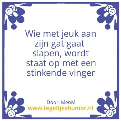 Tegeltje: Jeuk