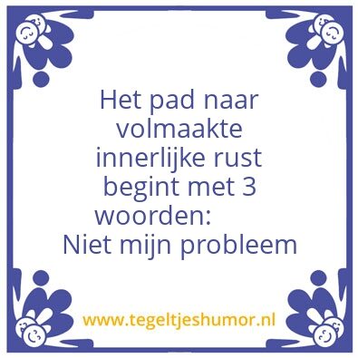 Tegeltje: Rust