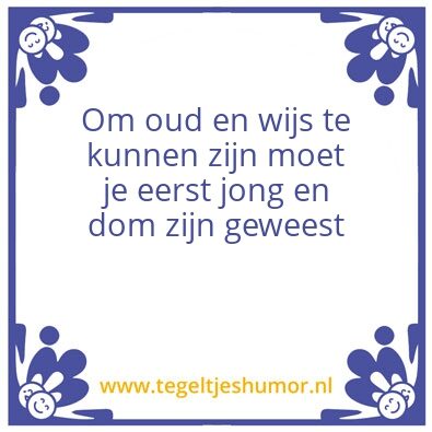 Tegeltje: Wijs