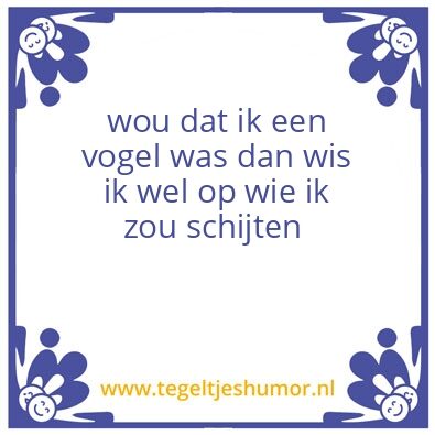 Tegeltje: vogel