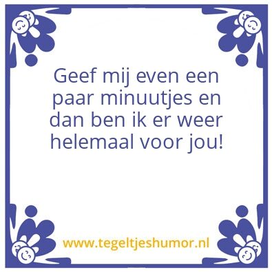 Tegeltje: Tegel
